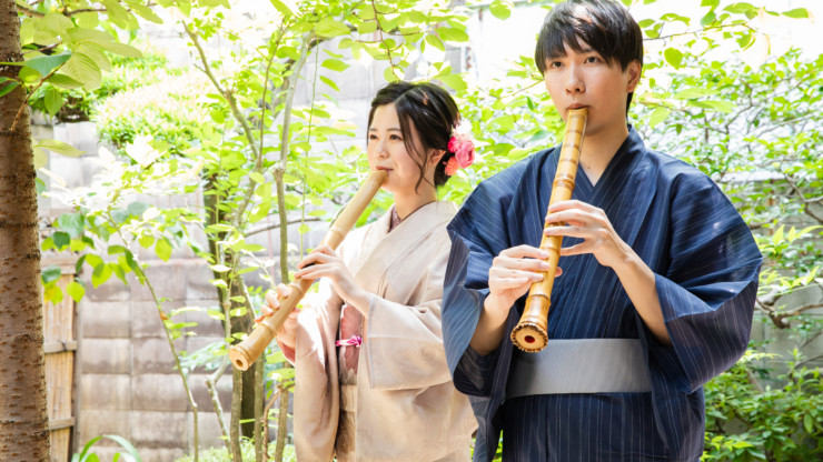 What is the shakuhachi made of? They varied from shakuhachi made of bamboo to shakuhachi made of PVC pipe!