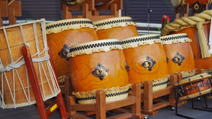 Wadaiko, a Japanese musical instrument that is a part of Japanese life